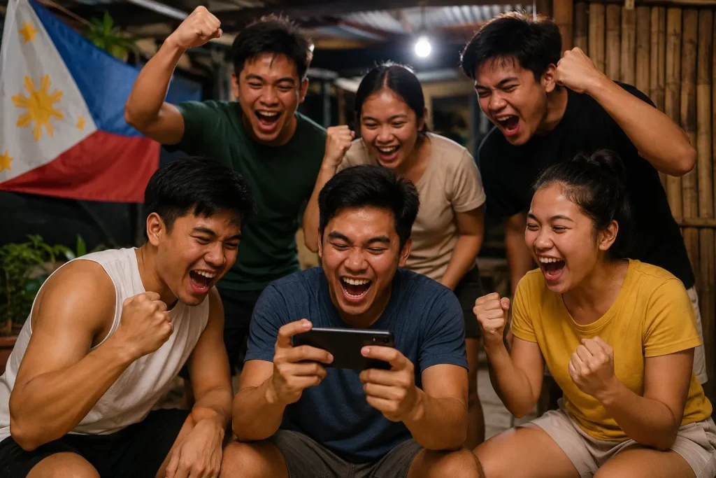 Celebrating together with excitement and joy Celebrating together with excitement and joy