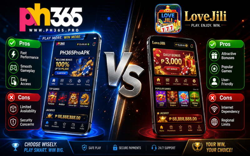 ph365proapk vs. lovejili