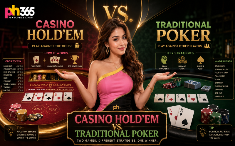 Casino Hold'em vs. Traditional Poker